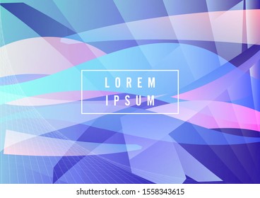 Geometric background bright colors and dynamic shape compositions. Dynamic shapes composition. Vector illustrations.