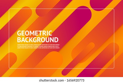Geometrische Hintergrundfarben und dynamische Formen. Vektorgrafiken.