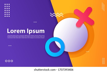 Geometric background bright colors and dynamic shape compositions.