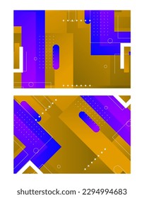 Geometric background bright colors and dynamic shape compositions. Vector illustrations.
