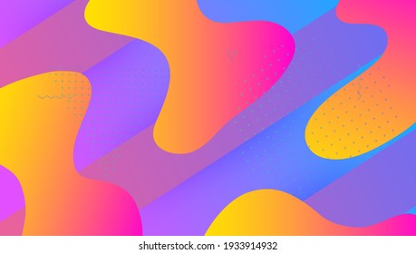Geometric Background. Bright Paper. Spectrum Composition. Wave Landing Page. Modern Poster. Violet Plastic Design. Color Liquid Cover. Futuristic Screen. Lilac Geometric Background