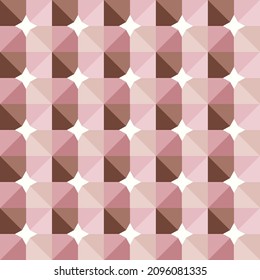 Geometric Background in Brown Halftones. Abstract Design Wallpaper for Template Banner Social Media Advertising