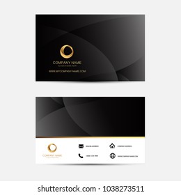 Geometric background business card template. Flat design.