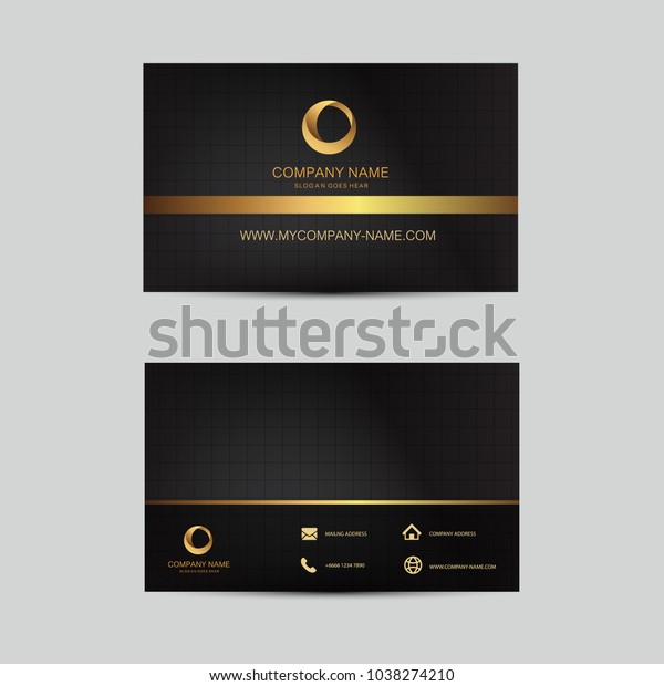 Geometric\
background business card template. Flat\
design.