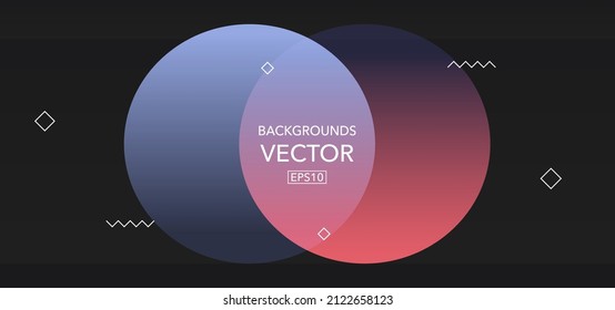 geometric background with circle and copy space for custom website,application design or corporate business style.
design layout.