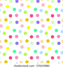 Geometric background, circle seamless pattern, vector illustration