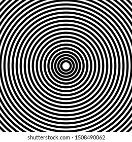 Geometric background of circles, halftone black backdrop, vector