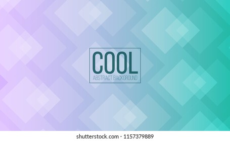 Geometric background with cold element color