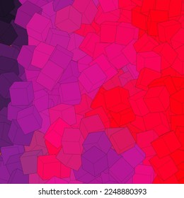 Geometric background with color cubes.m Design element.