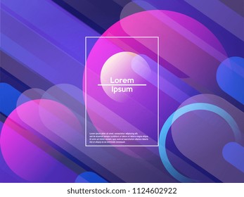 Geometric background. Color gradient shapes. Vector illustration.