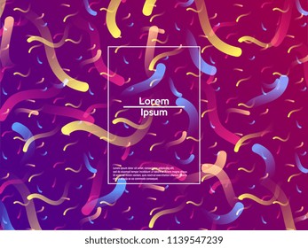 Geometric background. Color gradient shapes. Vector illustration.