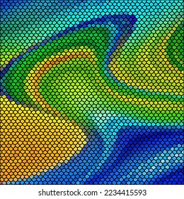 Fondo geométrico con guijarros de color. Elemento de diseño.