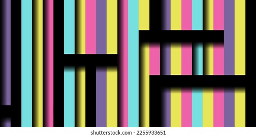Geometric background with color stripes pattern. Abstract wallpaper. Modern horizontal background Vector EPS 10