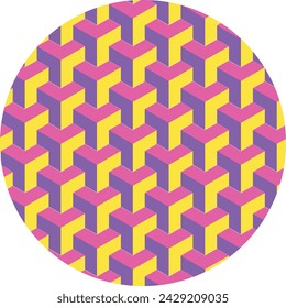 Geometric Background With Colorful Design. Vector Illustration