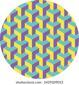 Geometric Background With Colorful Design. Vector Illustration