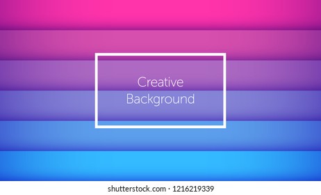 Geometric background with colorful horizontal stripes. Creative background for landing page, banner and cover, poster and presentation. Modern template for graphic design. Vector Eps10