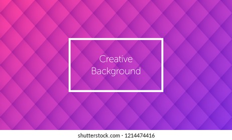 Geometric background with colorful rhombic pattern. Creative background for landing page, banner and cover, poster and presentation. Modern template for graphic design. Vector Eps10