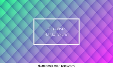 Geometric background with colorful rhombic pattern. Creative background for landing page, banner and cover, poster and presentation. Modern template for graphic design. Vector Eps10