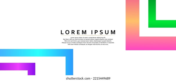 Geometric background with colorful shape