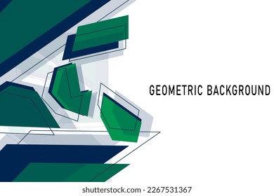 GEOMETRIC BACKGROUND WITH COLORFUL SHAPES.