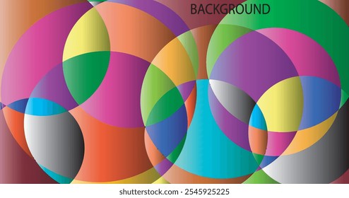 GEOMETRIC BACKGROUND WITH COLORFUL SHAPES