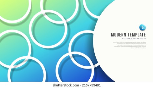 Fondo geométrico con formas coloridas en diseño plano, ilustrador vectorial