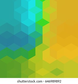 Geometric background. Colorful square illustration.

