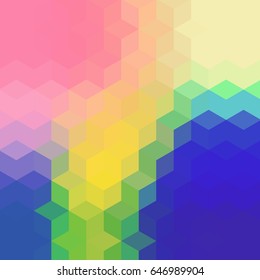 Geometric background. Colorful square illustration.

