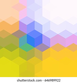 Geometric background. Colorful square illustration.


