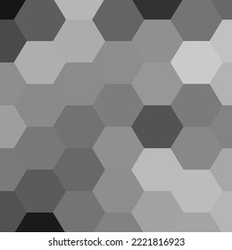 Fondo geométrico. Plantilla colorida para el fondo. Hexagones grises.