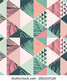 geometric background with a combination of exotic styles and beautiful colors