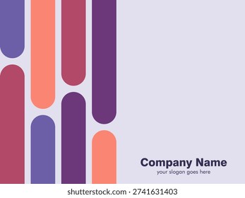 geometric background with a combination of purple, pink, and peach colors