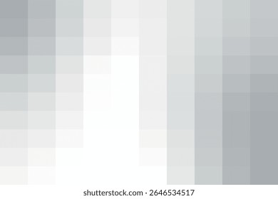 A geometric background composed of squares in varying shades of gray, creating a subtle gradient effect. The pattern transitions from dark gray on the left to white on the right.