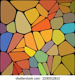 Geometrischer Hintergrund, bestehend aus Farbkies. polygonal.