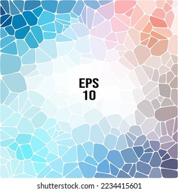 Geometric background consisting of color pebbles. polygonal style.