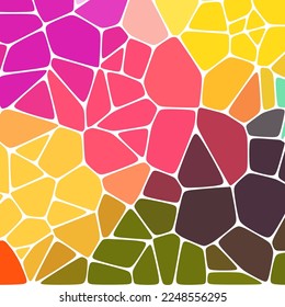 Geometrischer Hintergrund, bestehend aus Farbkies. polygonal.