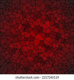 Geometric background consisting of red pebbles. polygonal style.