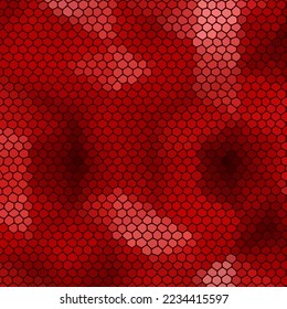 Geometric background consisting of red pebbles. polygonal style.