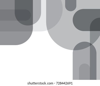 Geometric background and copy space for insert text, black and white color, vector illustration