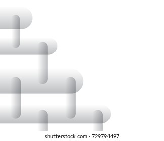 Geometric background and copy space for insert text, black and white color, vector illustration