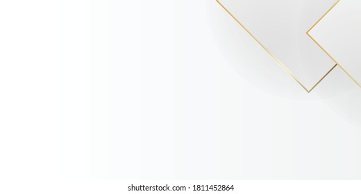 Geometric background with copy space for presentation design. Paper square banner with drop shadows on white background. Squares and lines texture. Dynamic shapes composition. Eps10 vector.