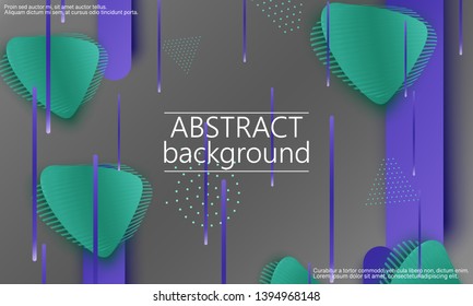 Geometric background. Cover layout template. 3d illustration. Bright colorful wallpaper. Abstract paper cut background. Material design. Vector.