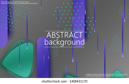 Geometric background. Cover layout template. 3d illustration. Bright colorful wallpaper. Abstract paper cut background. Material design. Vector.