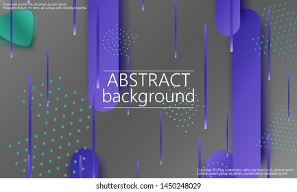 Geometric background. Cover layout template. 3d illustration. Bright colorful wallpaper. Abstract paper cut background. Material design. Vector.