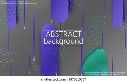 Geometric background. Cover layout template. 3d illustration. Bright colorful wallpaper. Abstract paper cut background. Material design. Vector.
