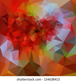 Geometric background of crumpled triangles in low poly style. Vector illustration.