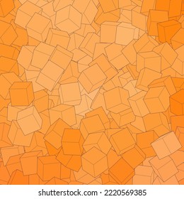 Geometric background. Cubes. Template, layout.