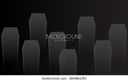 fondo geométrico de color negro oscuro. vector
