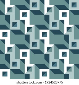 Diseño de fondo geométrico. Resumen de las obras de arte sin problemas. Cifras geométricas. Collage futurista adorno. Estilo de la tecnología industrial. Edificios de construcción. Ilustración vectorial.  