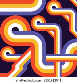 Geometric background design. Abstract artwork pattern. Geometrical figures. Composition graphic print poster. Business presentation cover banner. Collage futuristic ornament. Vector illustration.  